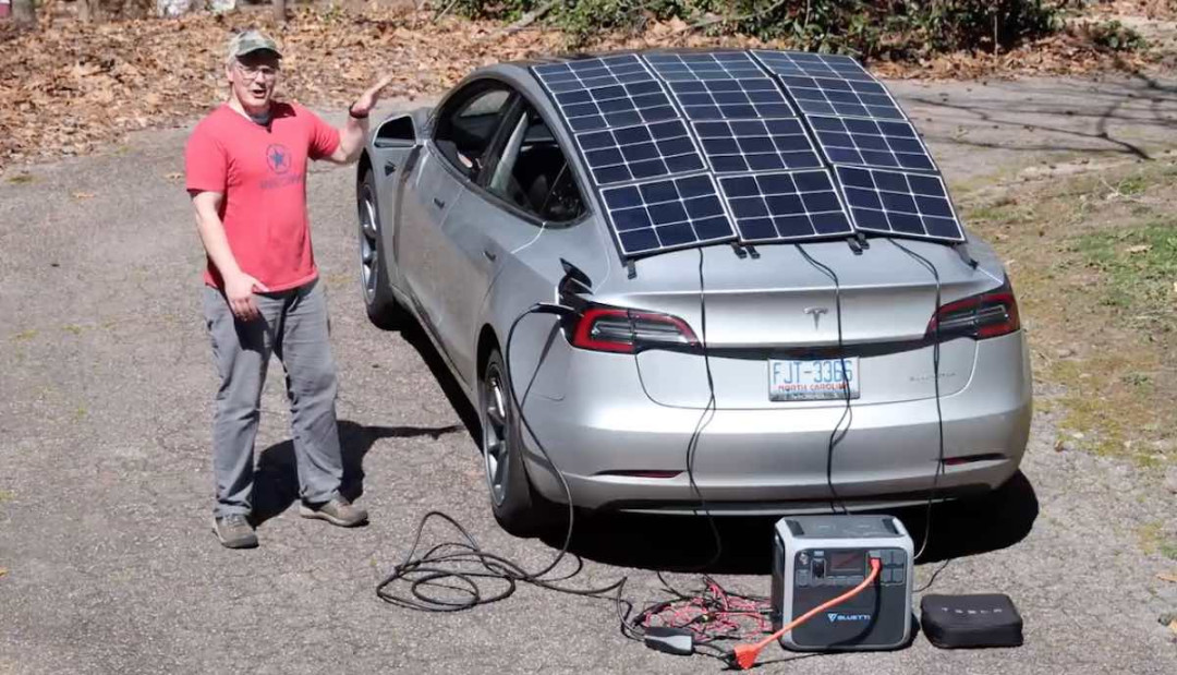 YouTuber lädt Tesla Model  mit Solaranlage – und Akku > teslamag